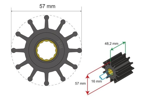Premium Impeller kit nr. 06-01-014