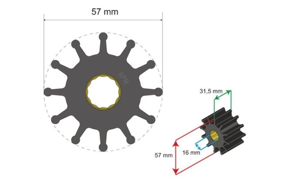 Premium Impeller kit nr. 06-01-012