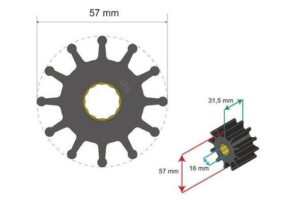 Premium Impeller kit nr. 06-01-012