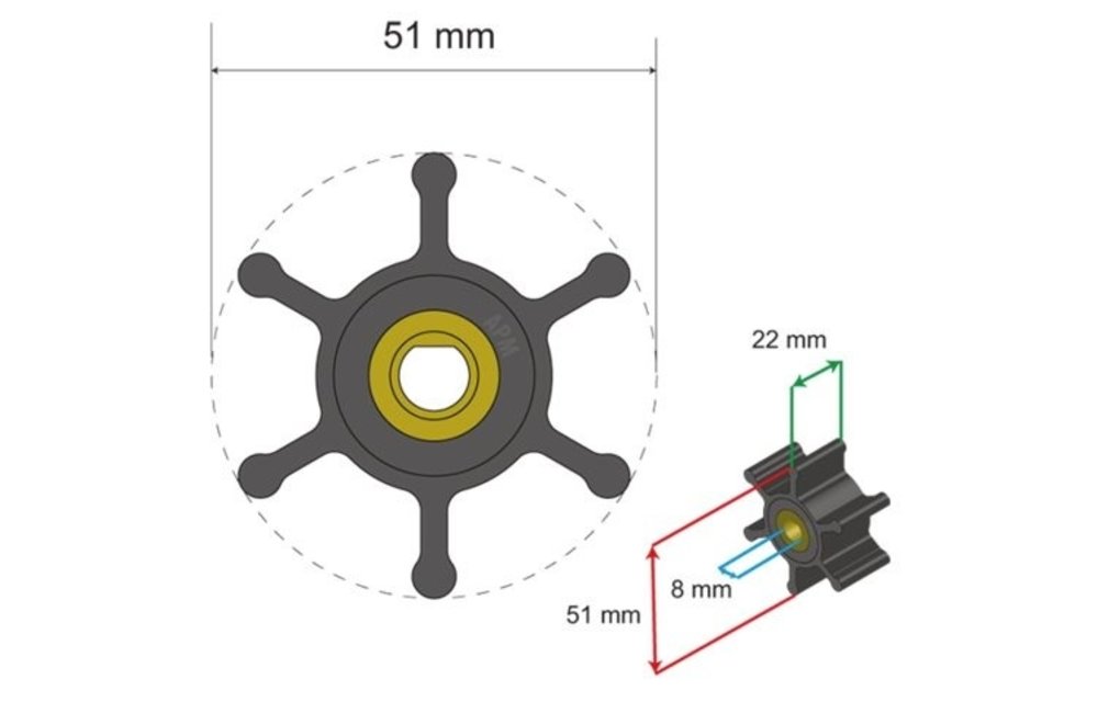 Premium Impeller kit nr. 06-01-008