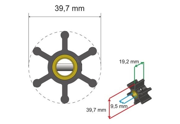 Premium Impeller kit nr. 06-01-003
