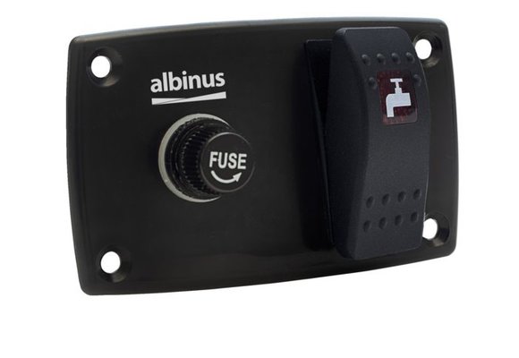 Schakelpaneel dekwaspomp