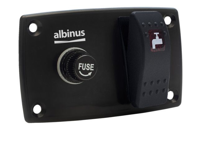 Schakelpaneel dekwaspomp