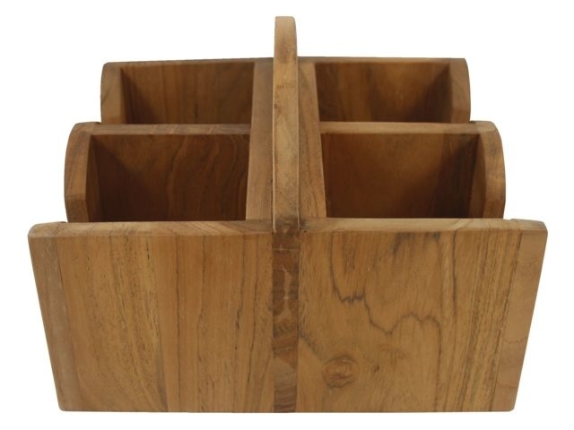 Mok/bekerhouder quattro met handvat 20x21x15cm