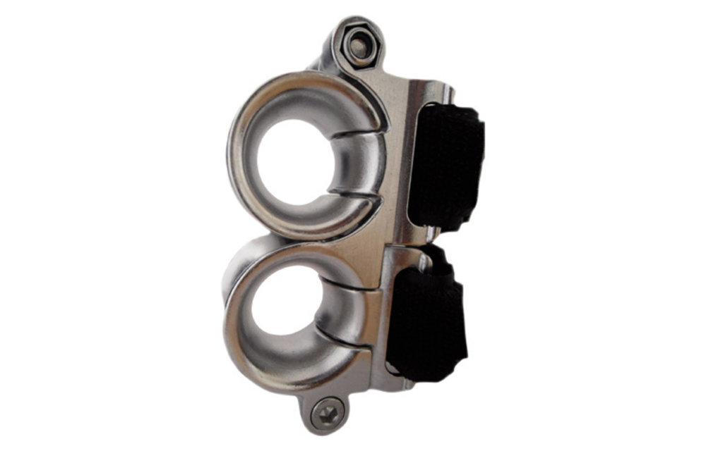 Dubbel geleideblok (Gatmaat touwØ 20mm), Voor scepter 28mm