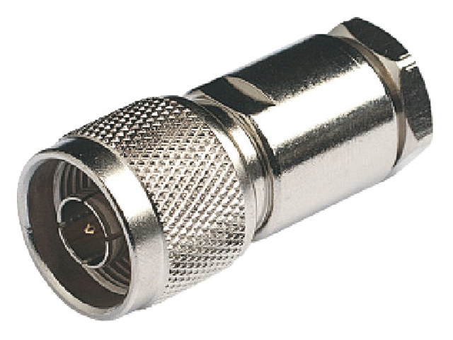 Coax plug N-male RA158