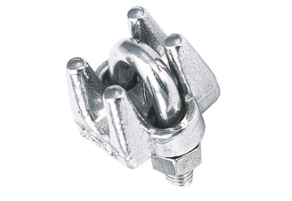 Talamex RVS staaldraadklem plat (prijs per 25)