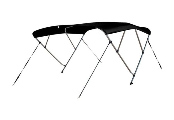 Biminitop DeLuxe | 4 boog | Zwart
