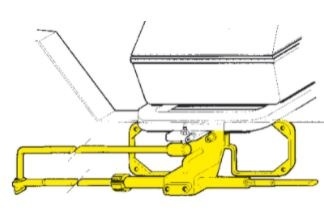 SeaStar Spiegelplaat met verstelbare kabeldoorvoerbuis