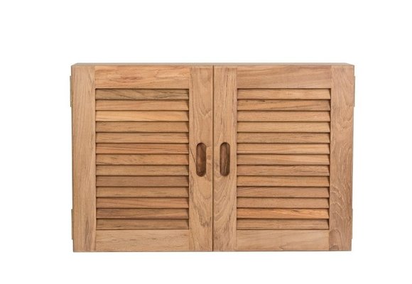 Kast met 2 louvredeuren | Diepte 12 cm