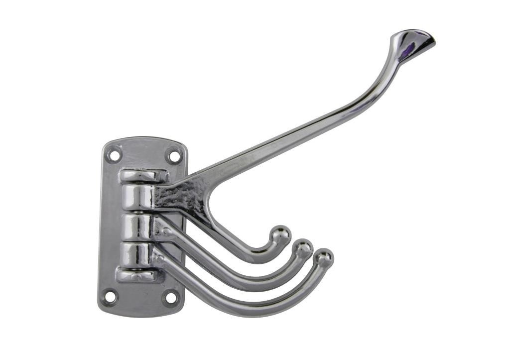 Kapstok met 4 haken | Chroom