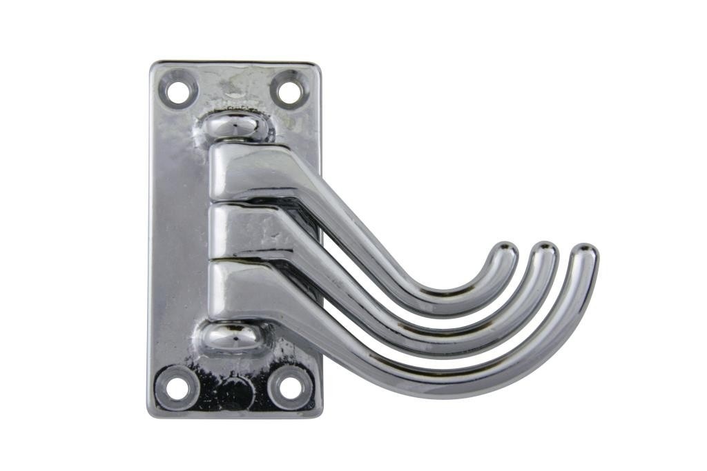 Kapstok met 3 haken | Chroom