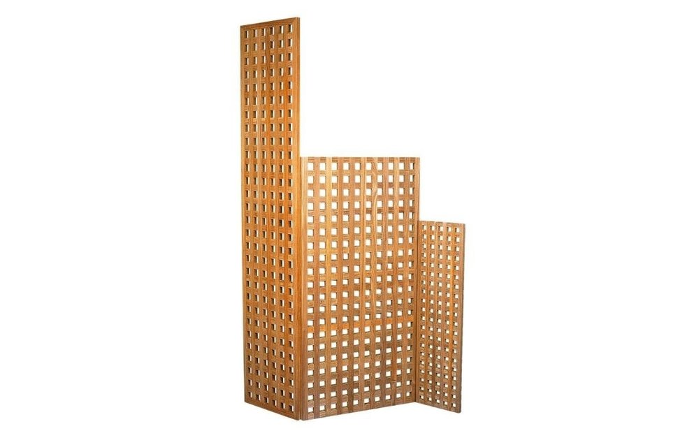 Dubbelzijdig teak blokrooster | 100 x 60 cm