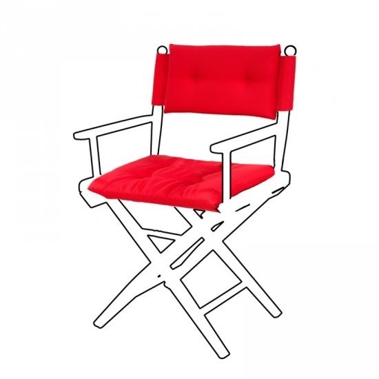 Deluxe kussens voor regisseursstoel I Forza rood