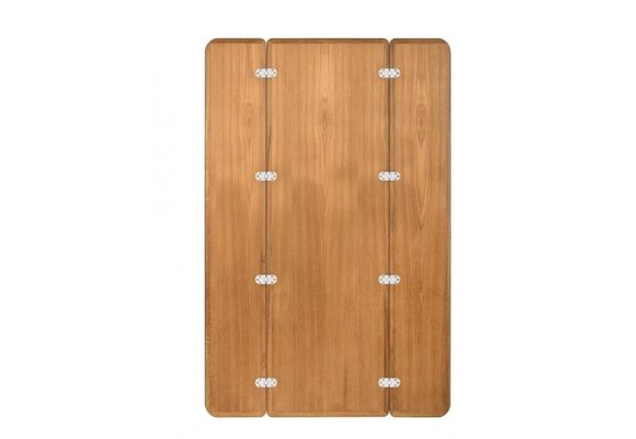 Klapbaar tafelblad teak fineer | 70 x 30/60 cm