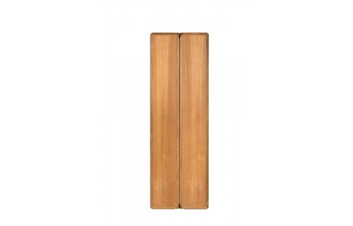 Klapbaar tafelblad teak fineer | 70 x 30/60 cm