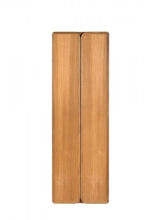 Klapbaar tafelblad teak fineer | 70 x 30/60 cm