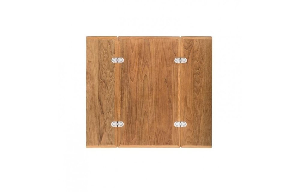 Klapbaar tafelblad Massief teak | 64 x 70/35 cm