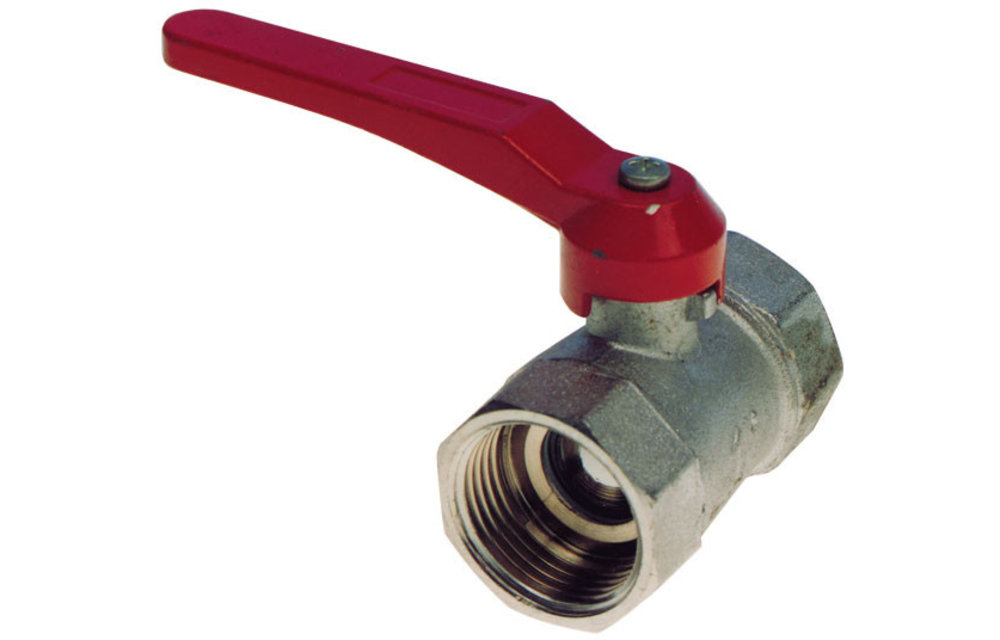 allpa Messing-vernikkelde kogelafsluiter, 1-1/4"