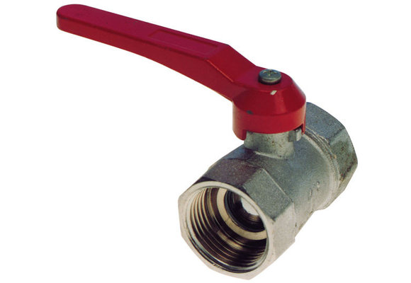 allpa Messing-vernikkelde kogelafsluiter, 1-1/4"