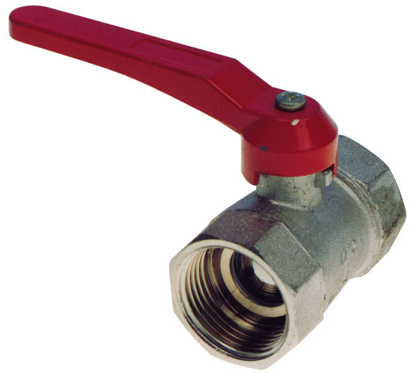 allpa Messing-vernikkelde kogelafsluiter, 1-1/4"