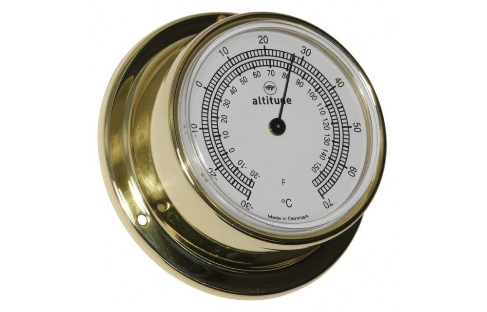 Thermometer Altitude messing Ø71 mm