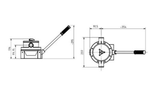 Rheinstrom handmembraanpomp type M50