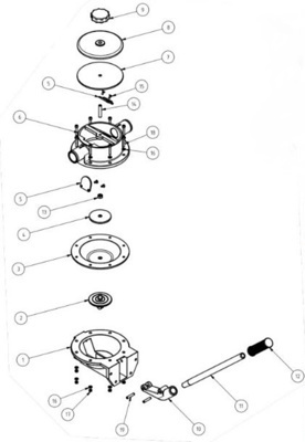 Rheinstrom handmembraanpomp type M50