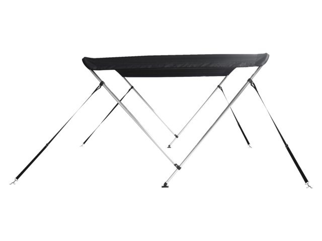 Biminitop DeLuxe | 2 boog | 110 - 130 cm breed | Zwart
