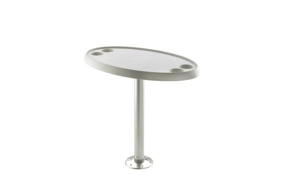 Tafelblad boot wit ovaal