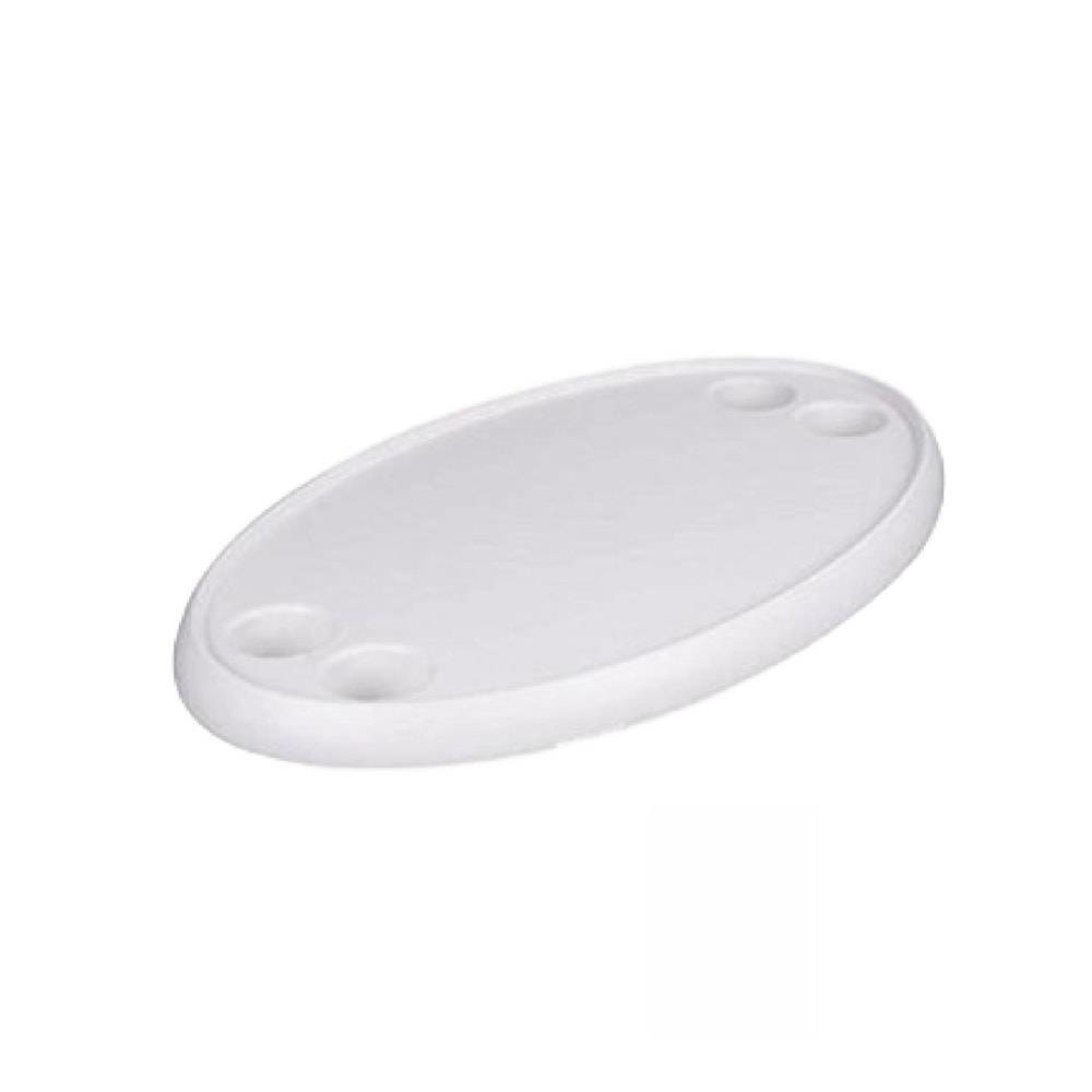 Tafelblad boot wit ovaal