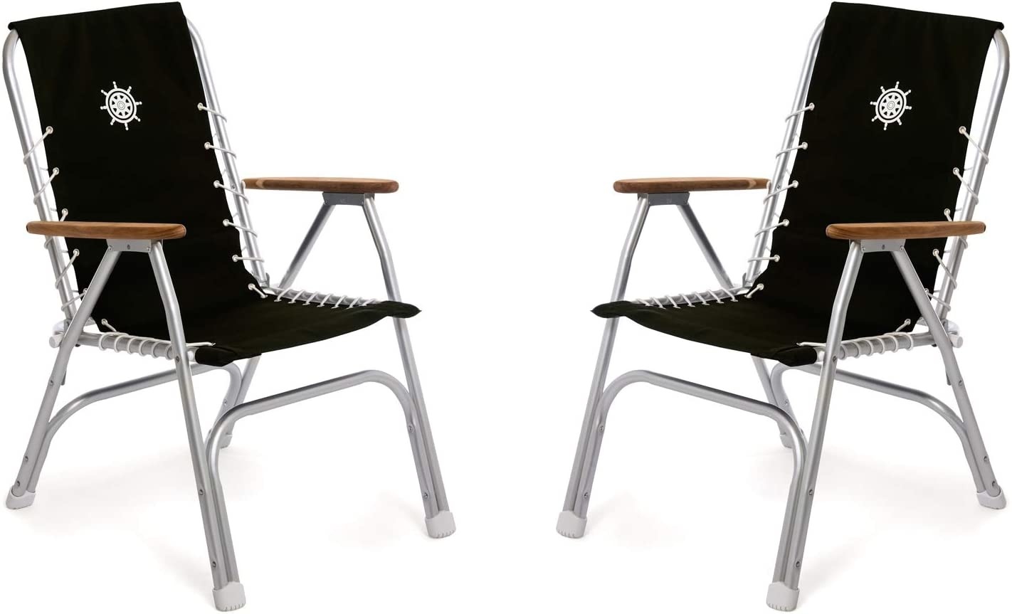 2 stuks nautische dekstoel | Blauw