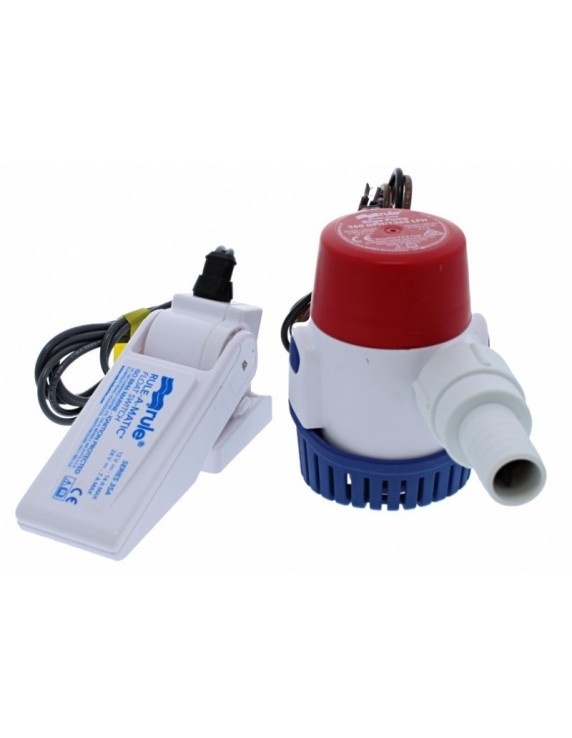 24DA-35A Rule 360 Standaard Bilgepomp 1363 l/u 12V + Bilgeschakelaar