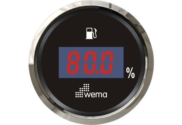 Tankmeter brandstof digitaal 0-190 ohm