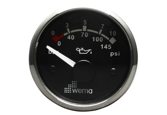 Silver serie oliedruk meter | 10bar