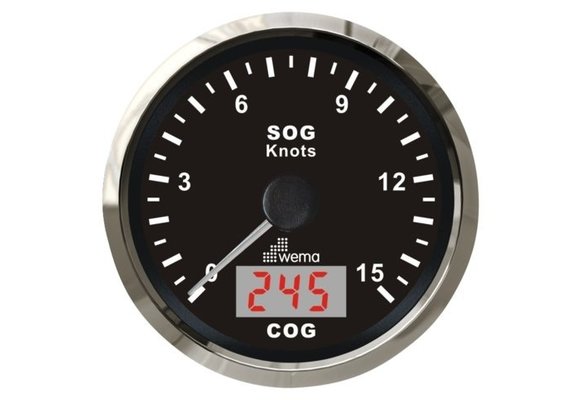 Silver serie GPS speedometer | 15kn/27km