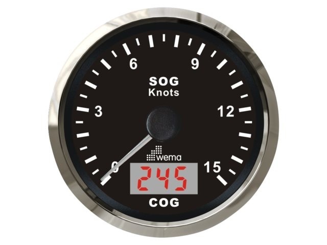 Silver serie GPS speedometer | 15kn/27km