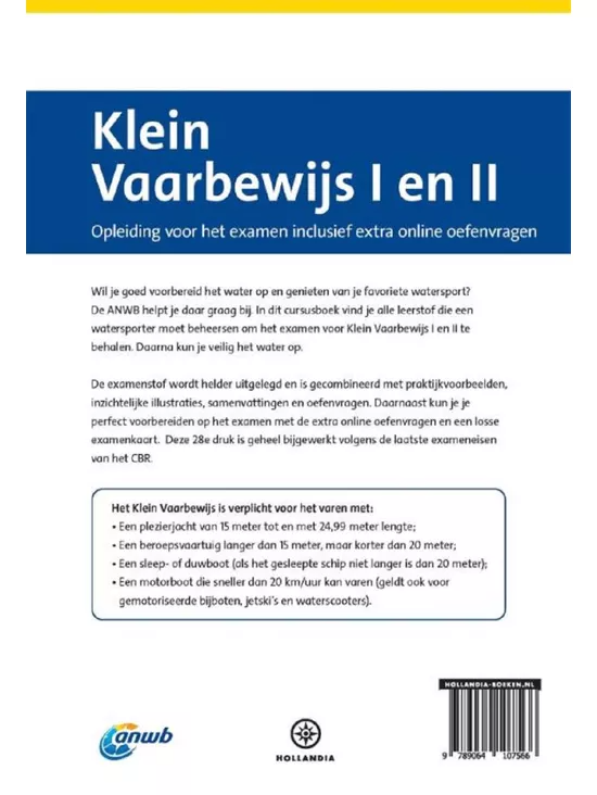 Cursusboek Klein Vaarbewijs 1 en 2