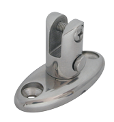 Allpa RVS Dekscharnier afneembaar met drukknop