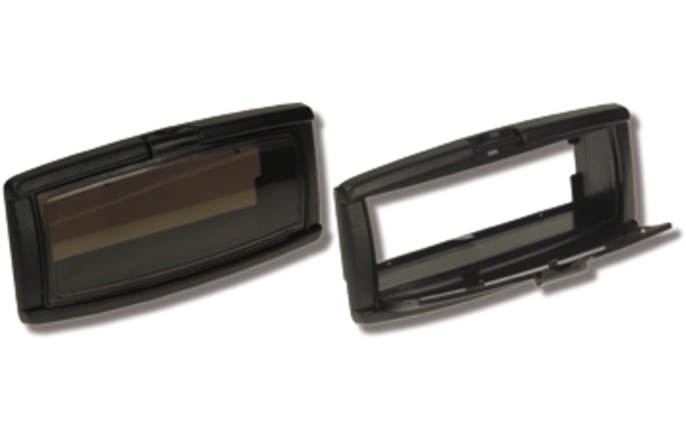 Allpa Kunststof radioklep, 233x107x85mm, zwart