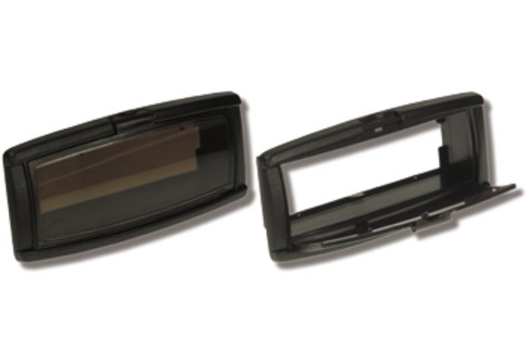 Allpa Kunststof radioklep, 233x107x85mm, zwart