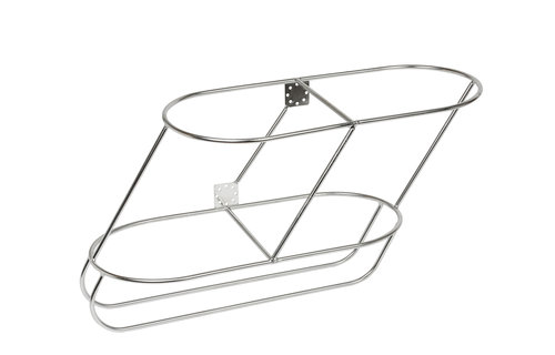 RVS fenderhouder schuin