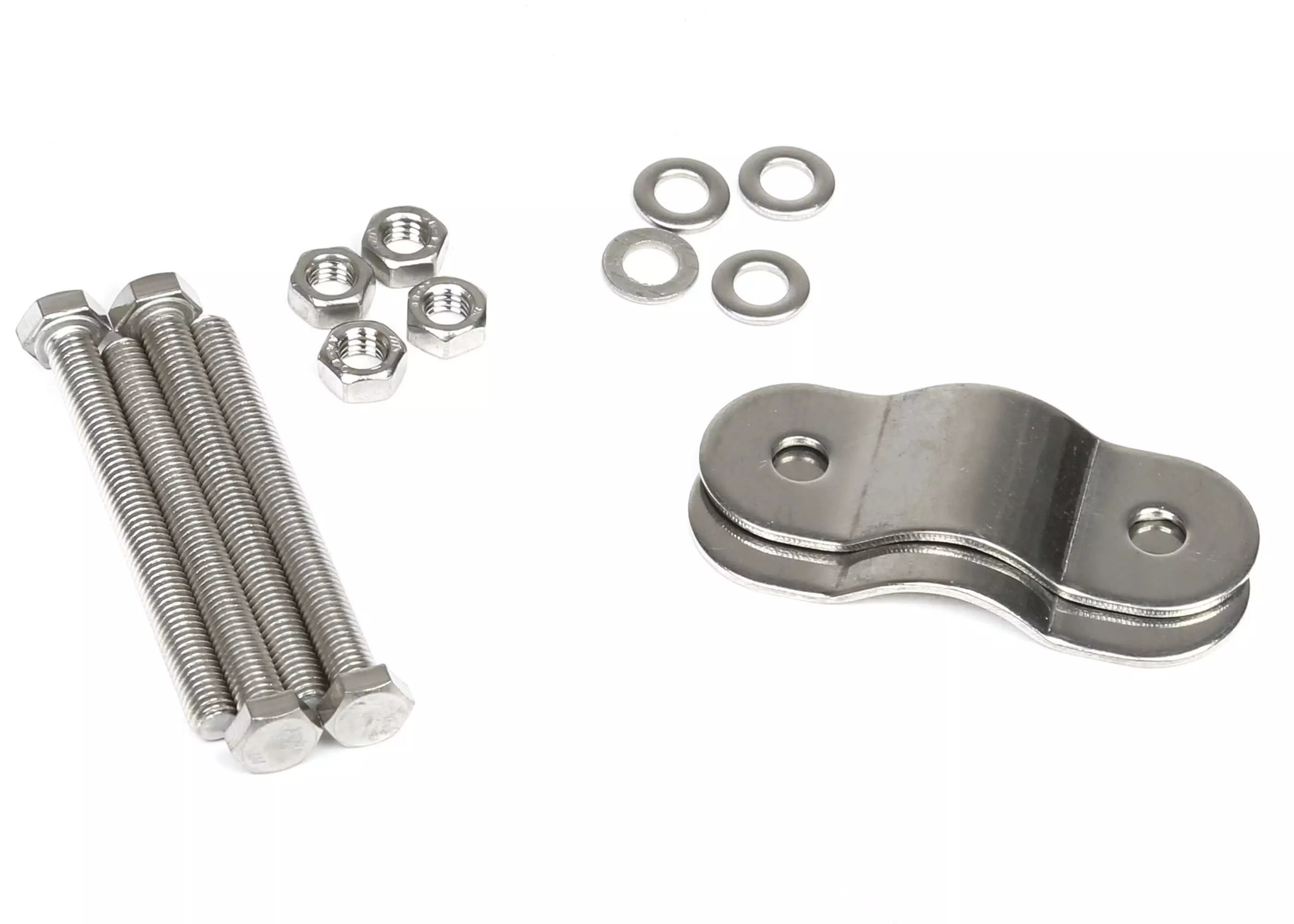 RVS fenderhouder schuin