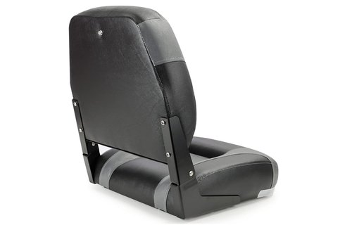 Bootstoel High Back antraciet met rode bies