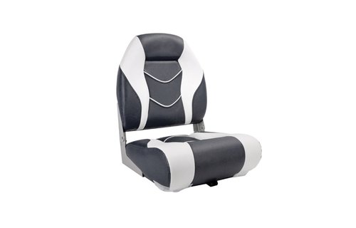 Bootstoel High Back antraciet / wit