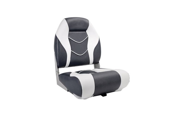 Bootstoel High Back antraciet / wit