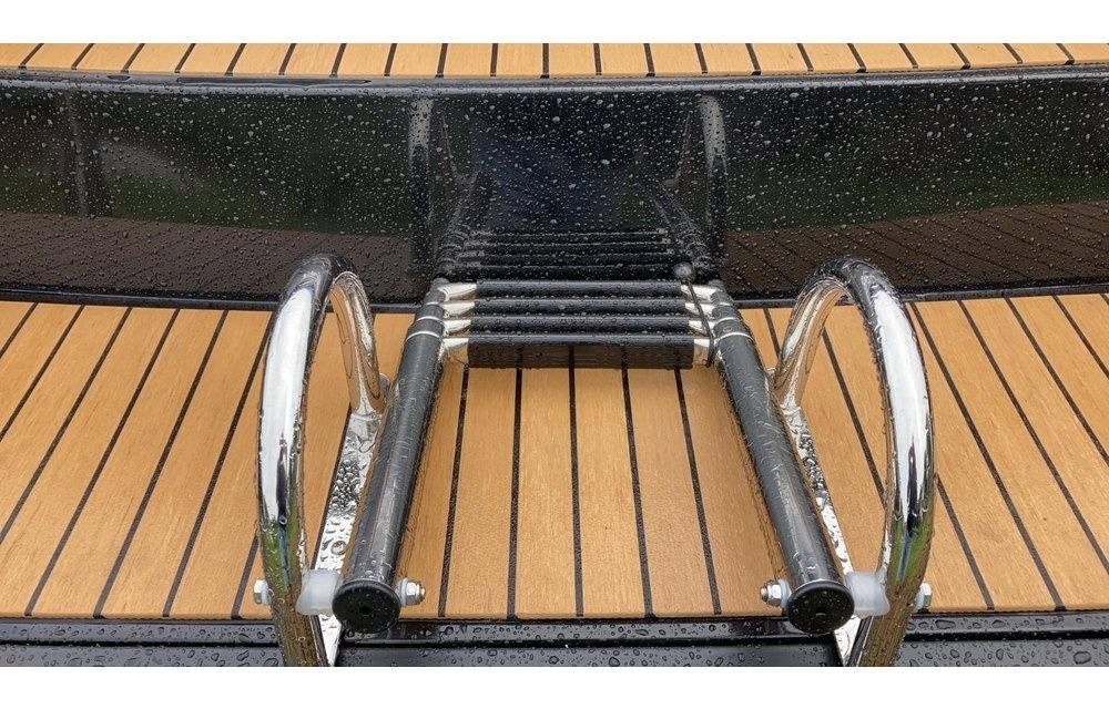 Prince Telescopische zwemtrap voor zwemplateau; 4+1 ovale treden