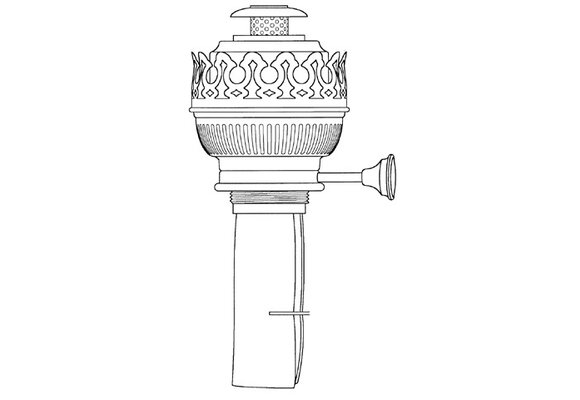 Oliebranders met katoen