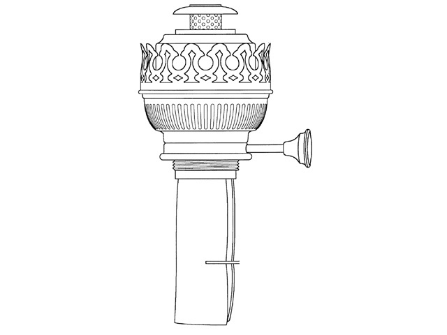Oliebranders met katoen