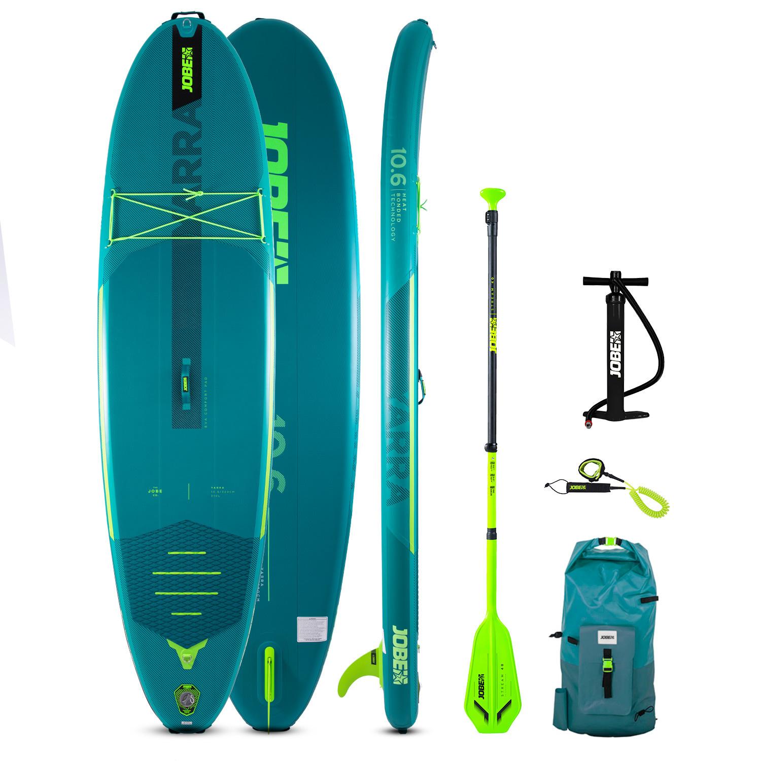 Jobe Yarra 10.6 Opblfsbfr SUP Board Pakket | Teal